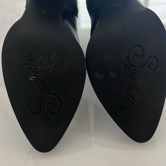 Seyschelles Black Leather embroidered western style booties - Picture 14 of 15